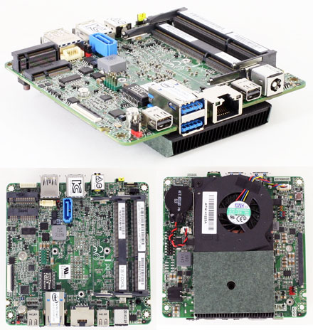 Intel NUC NUC5i5MYBE Mainboard (Next Unit of Computing, Intel Core i5-5300U)