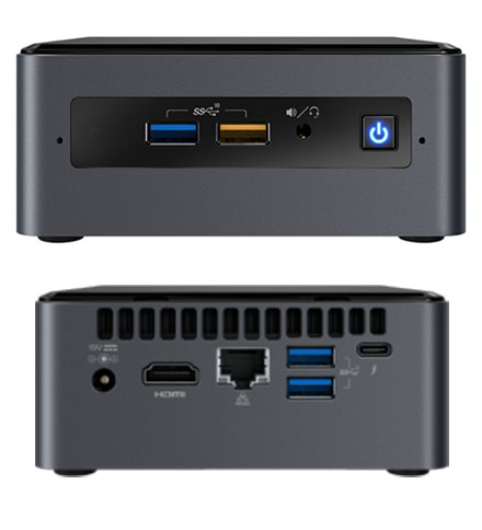 Intel NUC8I7INHJA Kit (Intel Core i7-8565U, HDMI, mini DP, <b>8GB RAM, 16GB Optane, 1TB 2,5" SATA HDD, Radion 540X, Win 10 Home</b>)