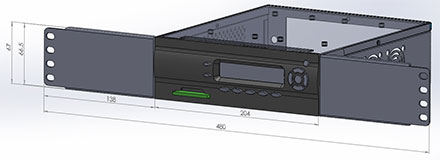 M400-LCD Rackmount Halterung
